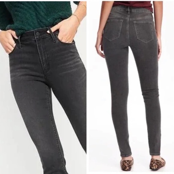 OLD NAVY Super Skinny mid-rise 12 regular blackish jeans - Picture 1 of 5